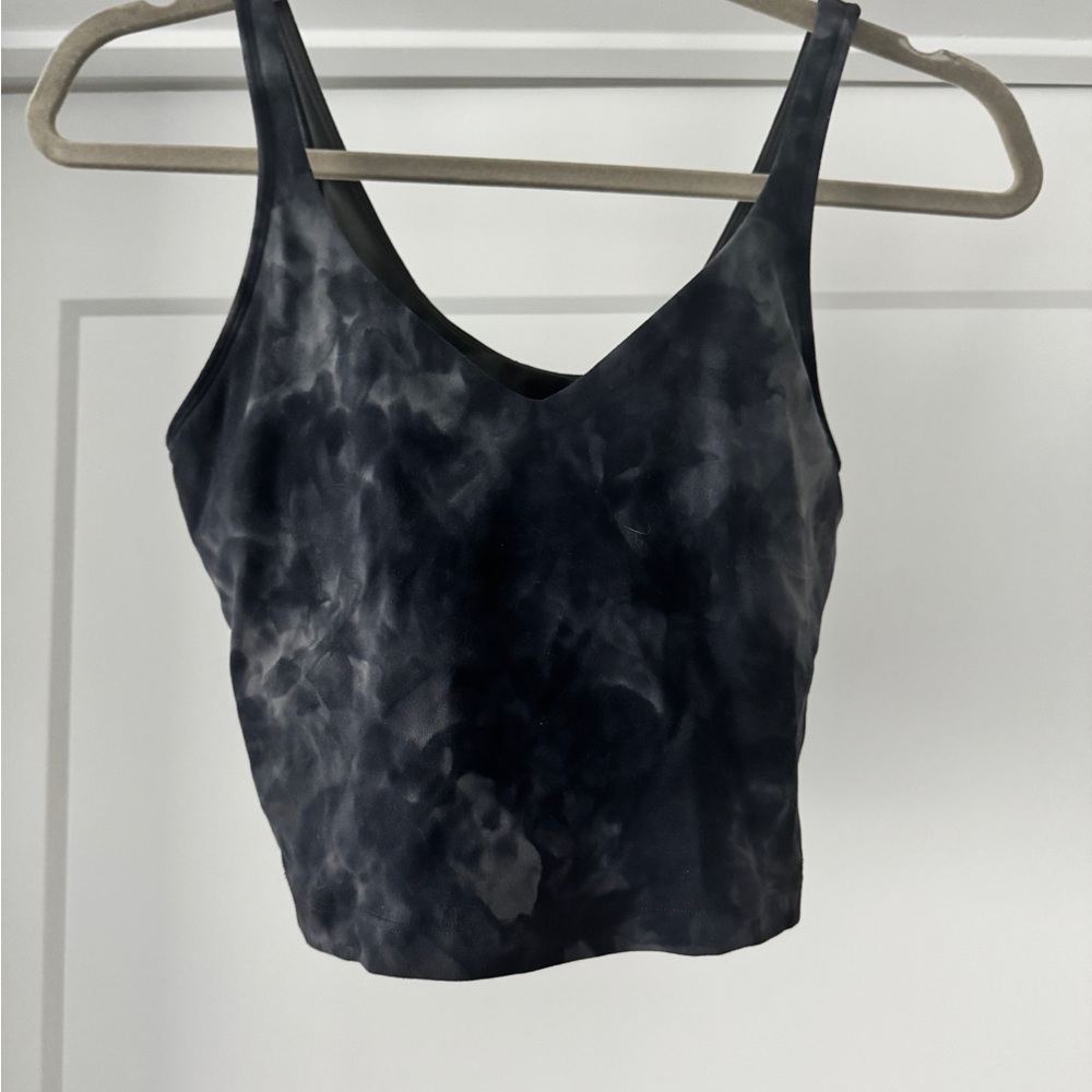 Lululemon Athletica Black Fitted Crop Tank Top